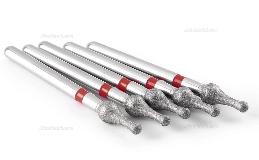 5pcs/Box Dental Diamond Bur (Grit Fine/Extra Fine/Medium)
